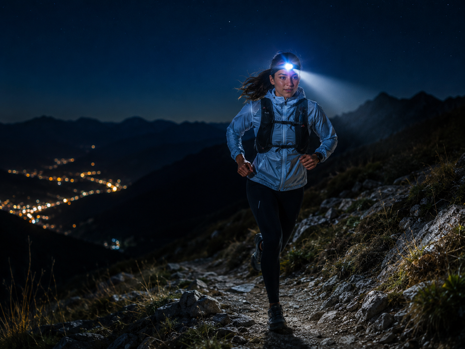 Běhání v noci: jak si správně posvítit na trail